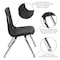 Flash Furniture Round 47.5 W, 48 L, 25 H, Chrome, Laminate, Particleboard, Plastic, Steel, Wood Grain XU-GRP-12CH-A48-HCIRC-OAK-T-P-CAS-GG - alternate 6